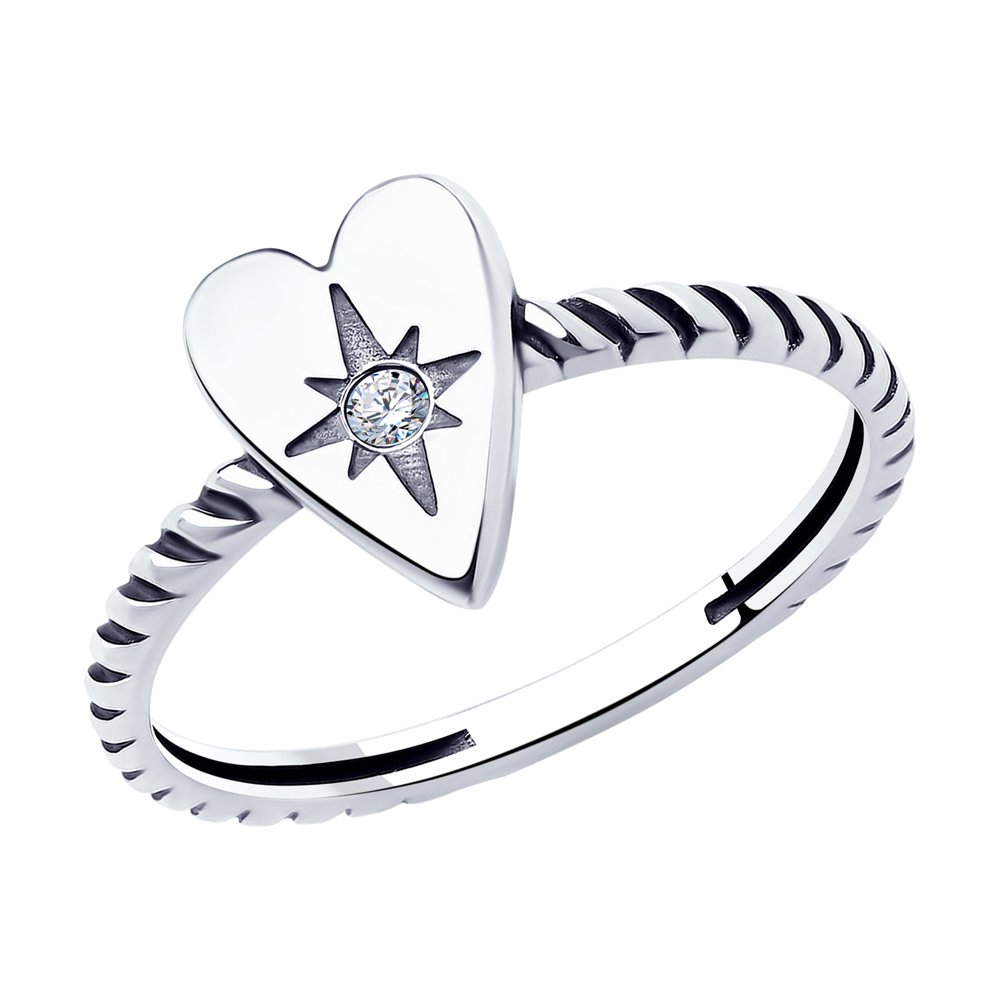 

Кольцо из серебра р. 16,5 SOKOLOV 95010129, фианит, 95010129