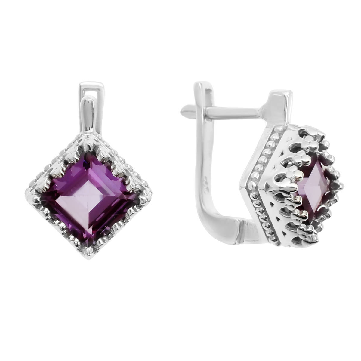 

Серьги женские из серебра Balex Jewellery 2410931449, александрит