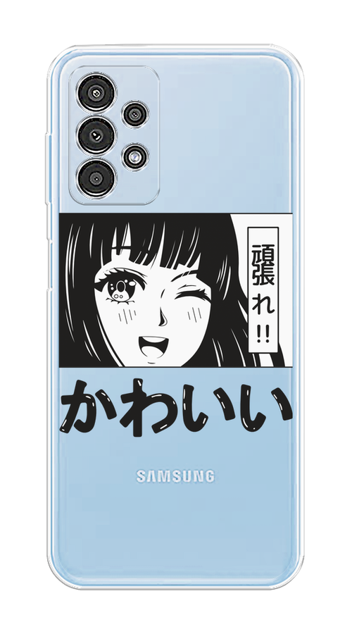 

Чехол на Samsung Galaxy A13 4G "Cute anime girl", Черный;серый;прозрачный;белый, 2104850-1