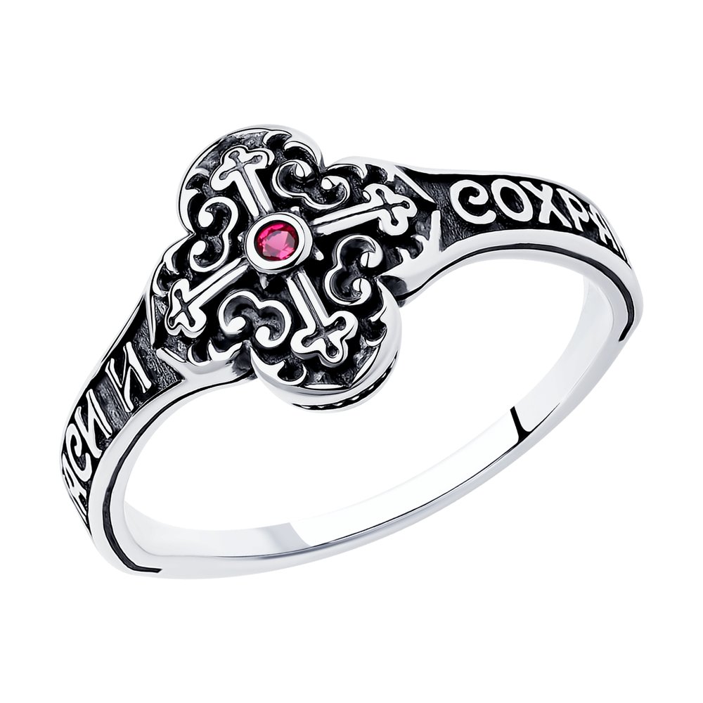 

Кольцо из серебра с корундом р. 18 SOKOLOV 95010104, 95010104