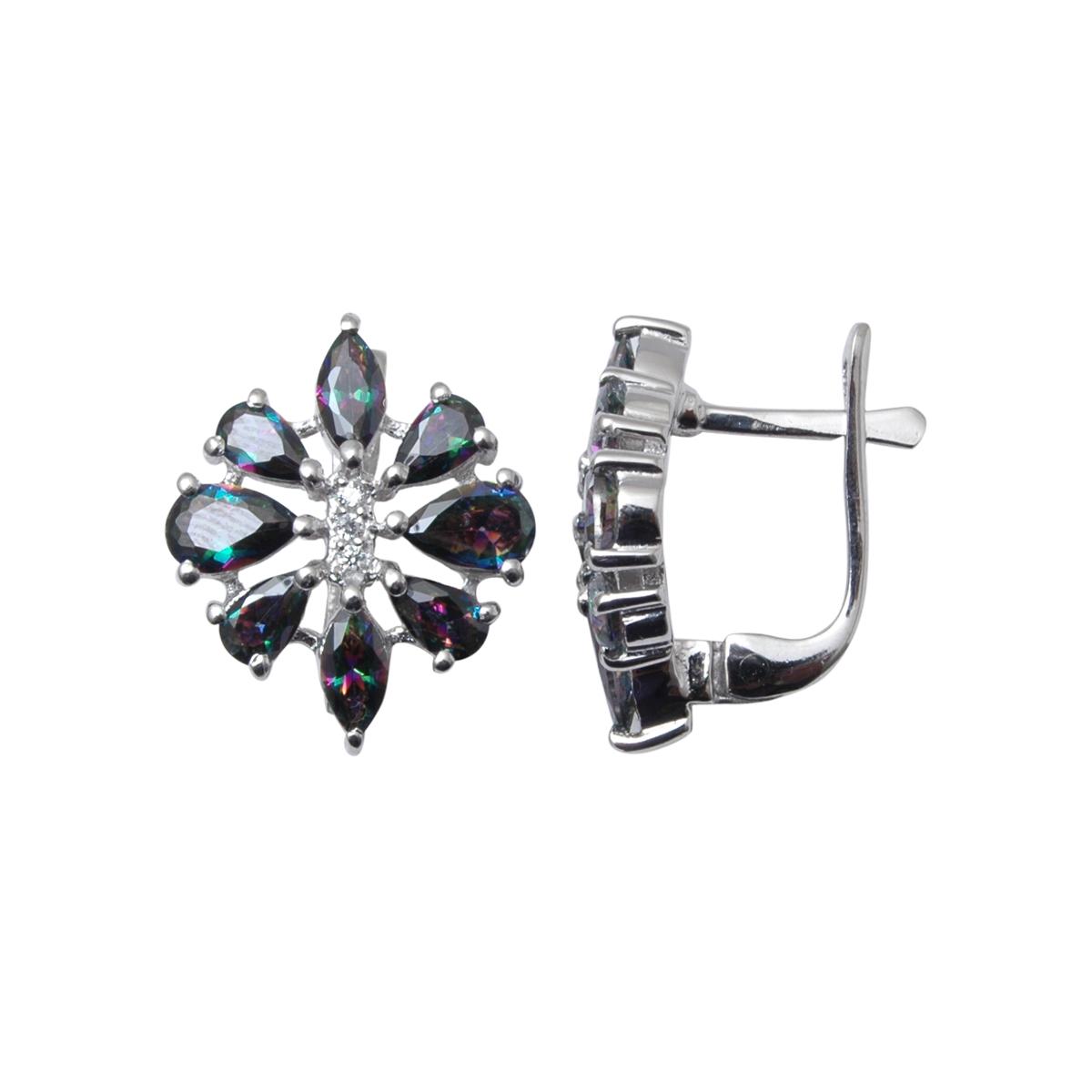 

Серьги из серебра Balex Jewellery 2410931541, кварц/фианит, 2410931541