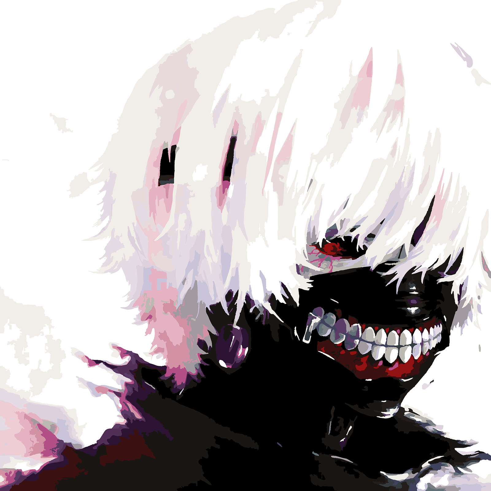 

Картина по номерам Красиво Красим Tokyo Ghoul Герой 60х60см, Tokyo Ghoul Герой