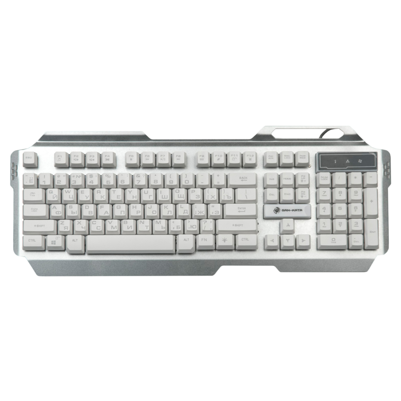 Проводная клавиатура Dialog Gan-Kata KGK-25U White/Silver