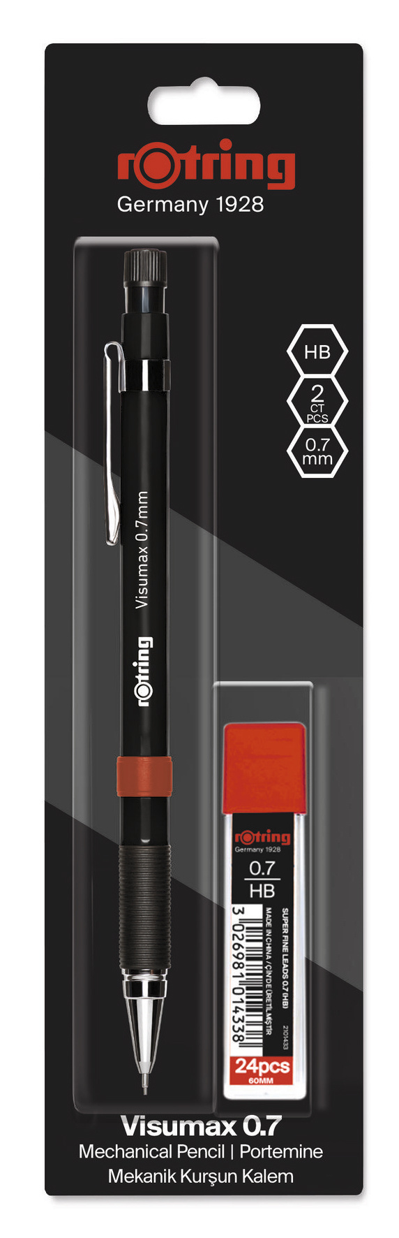 

Карандаш мех. Rotring VisuMax 2102716 0.7мм HB ассорти