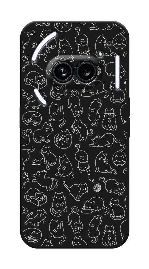 

Чехол Awog на Nothing Phone 2a "Шкодливые котики", Прозрачный;бежевый, 3300352-1