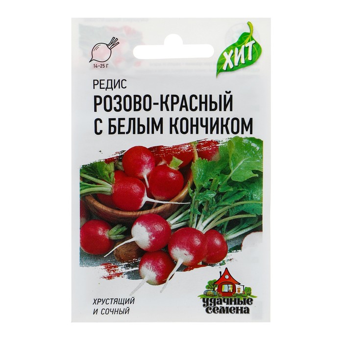 

Семена редис Розово-красный с белым кончиком Гавриш 2869552-11p 1 уп.
