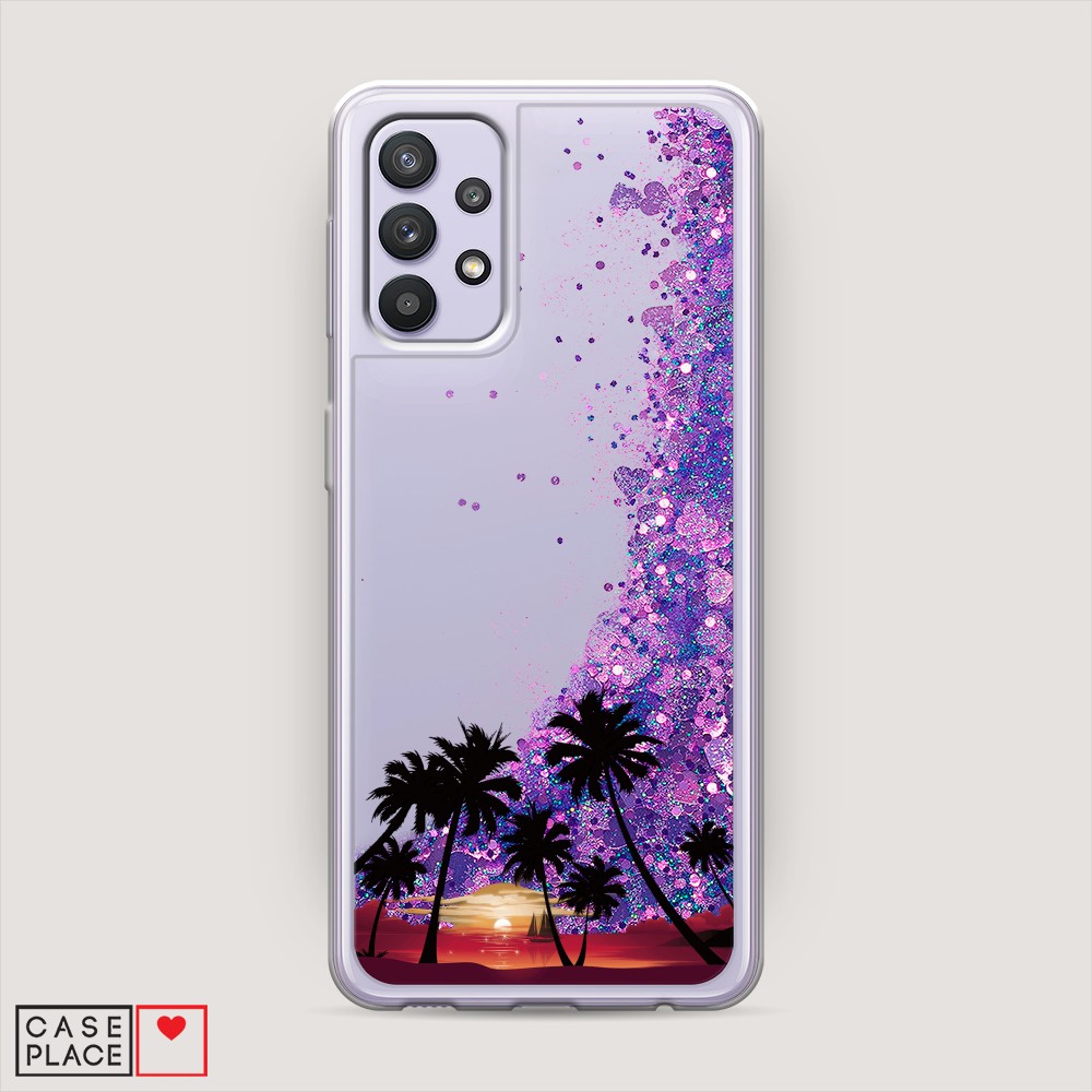 

Чехол Awog на Samsung Galaxy A32 / Самсунг A32 "Закат и пальмы", Разноцветный, 2102092-1