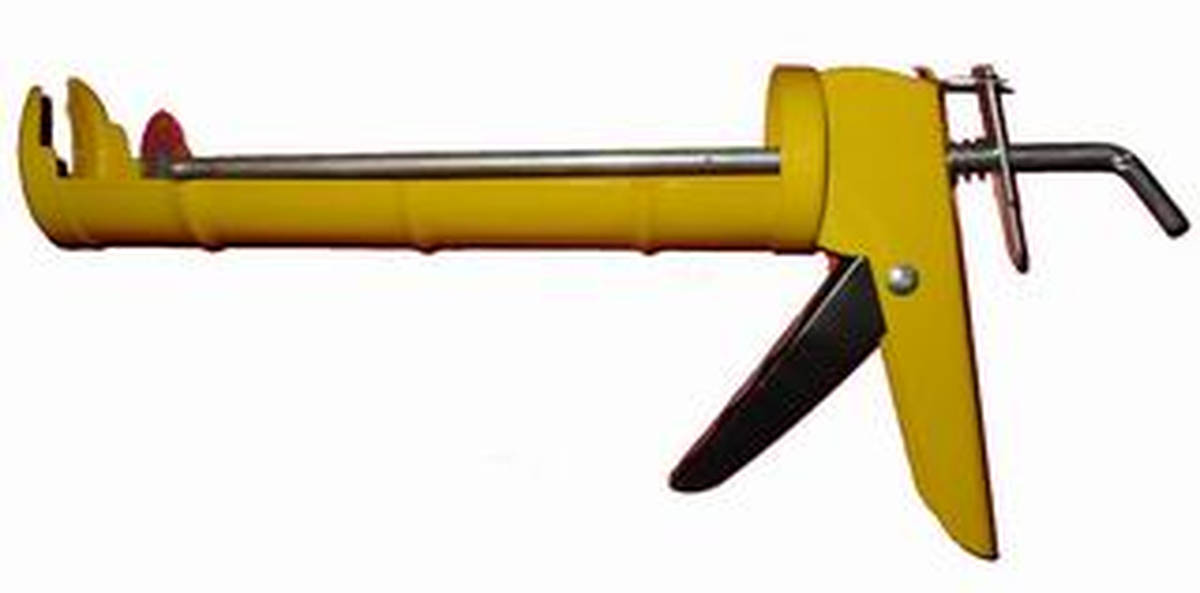 Пистолет полукорпусной для герметика желт. 200101 SKRAB 26197