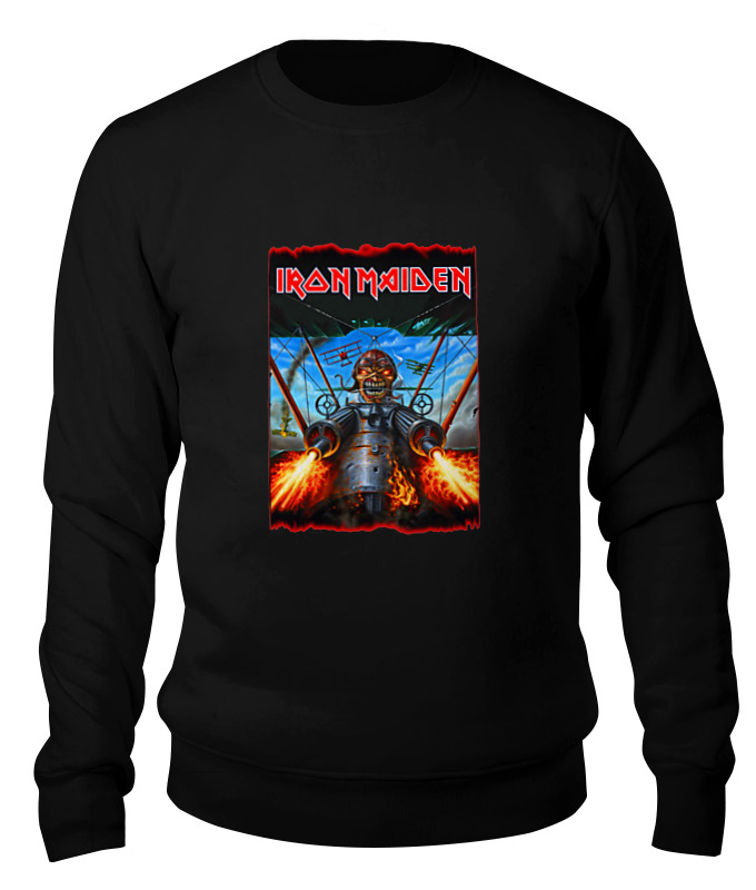 

Свитшот Printio Iron maiden band черный 2XL, Iron maiden band