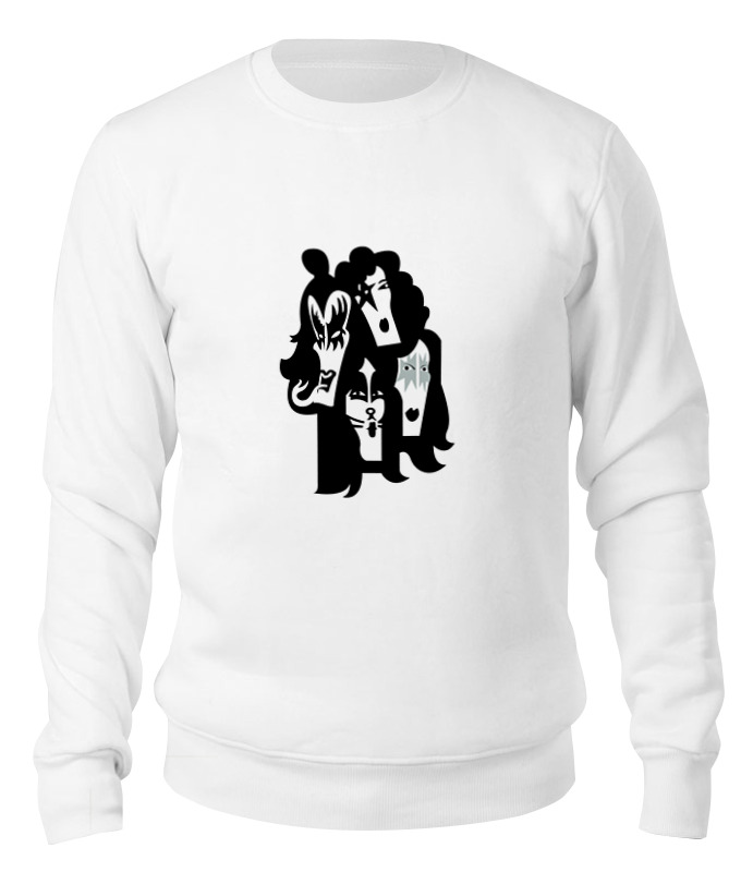 

Свитшот Printio Kiss (кисс) белый 2XL, Kiss (кисс)