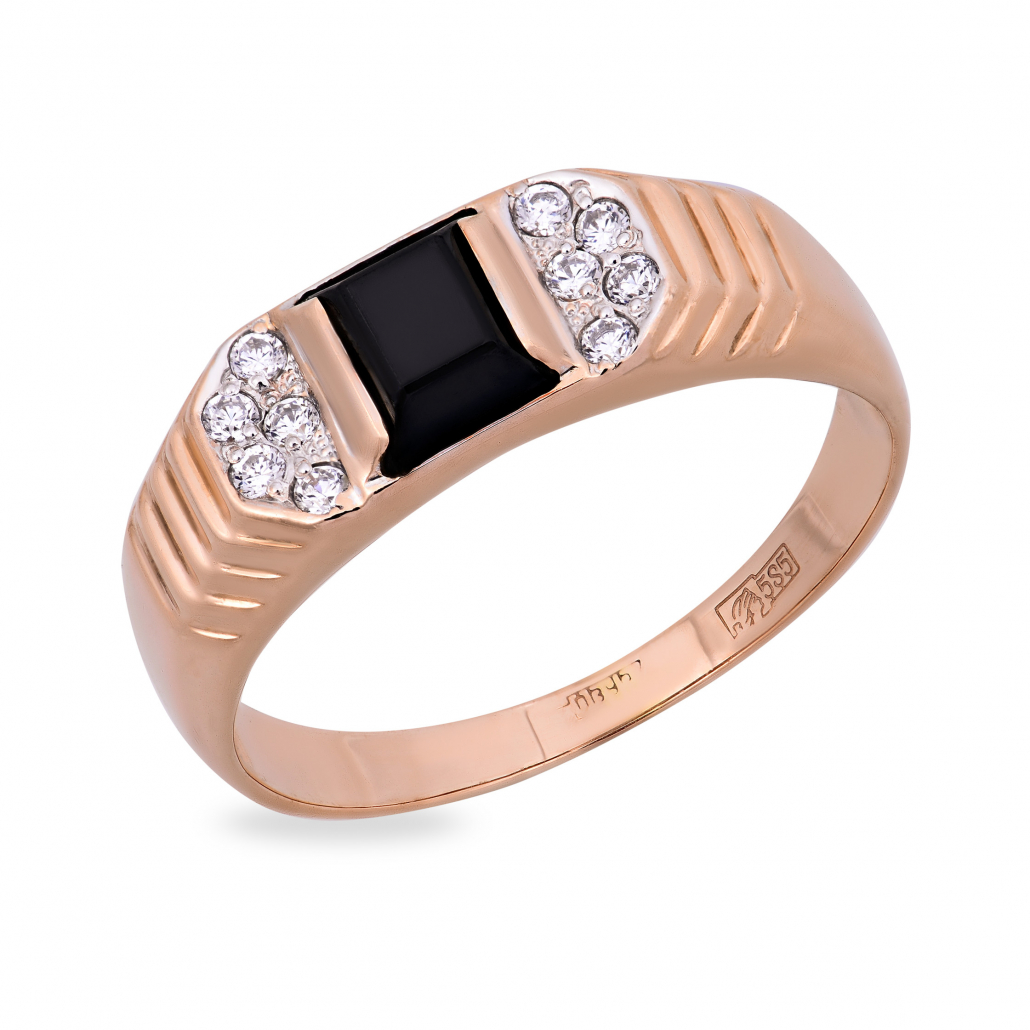 

Кольцо печатка из красного золота с агатом р. 20 Золото Дисконт 290121781пд, 290121781пд