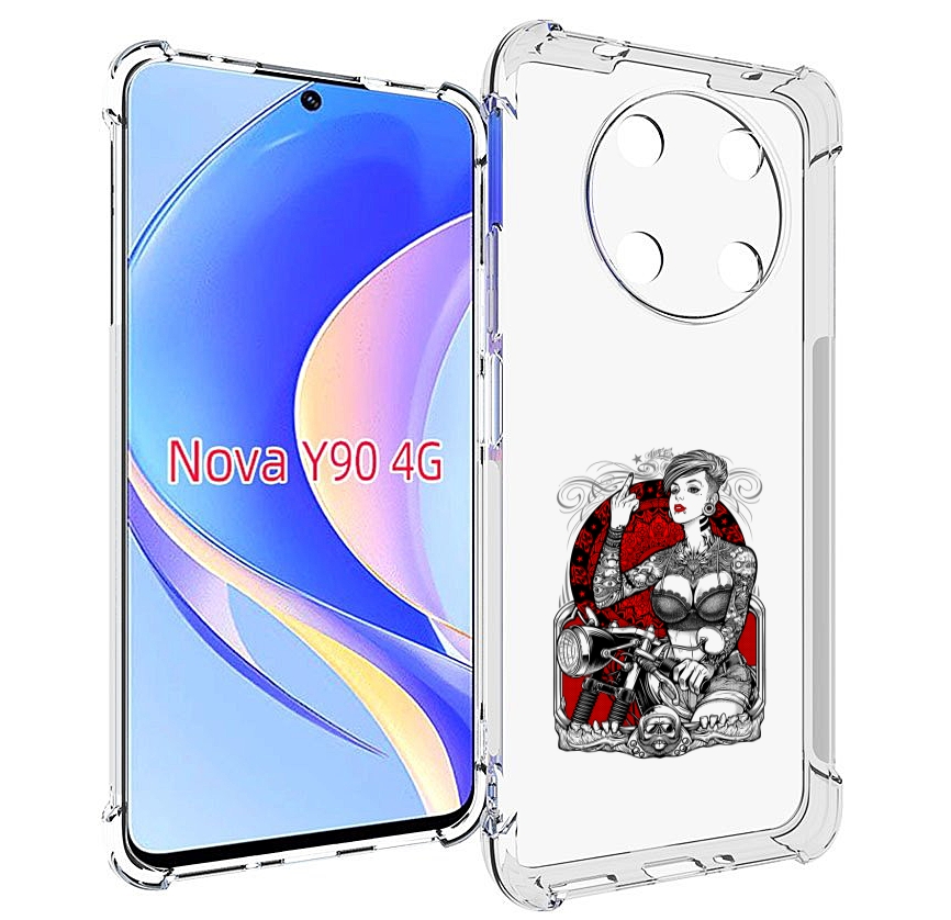 

Чехол MyPads девушка на мотоцикле для Huawei Nova Y90 (CTR-LX1) / Enjoy 50 Pro, Tocco