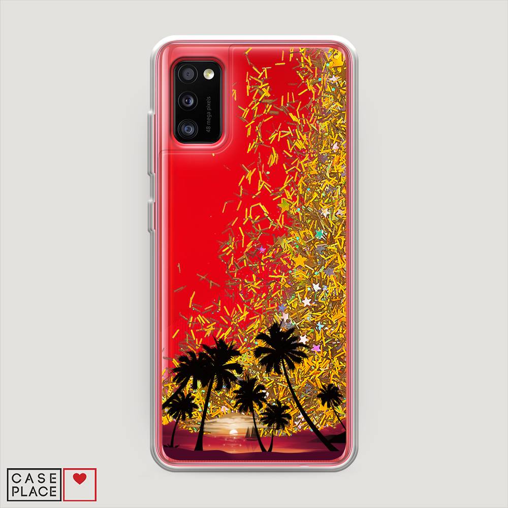 

Чехол Awog на Samsung Galaxy A41 / Самсунг A41 "Закат и пальмы", Разноцветный, 2100490-1