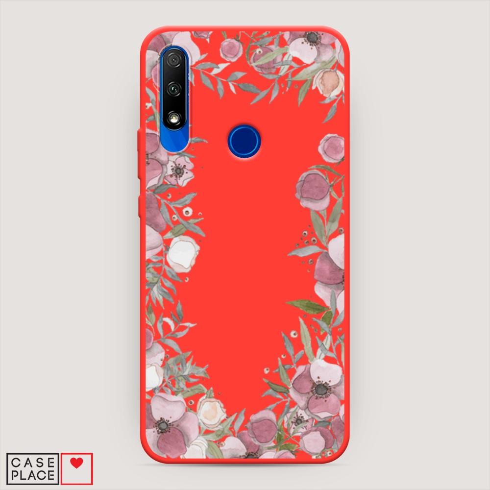 

Чехол Awog на Honor 9X "Розовая цветочная рамка", Разноцветный, 69953-1
