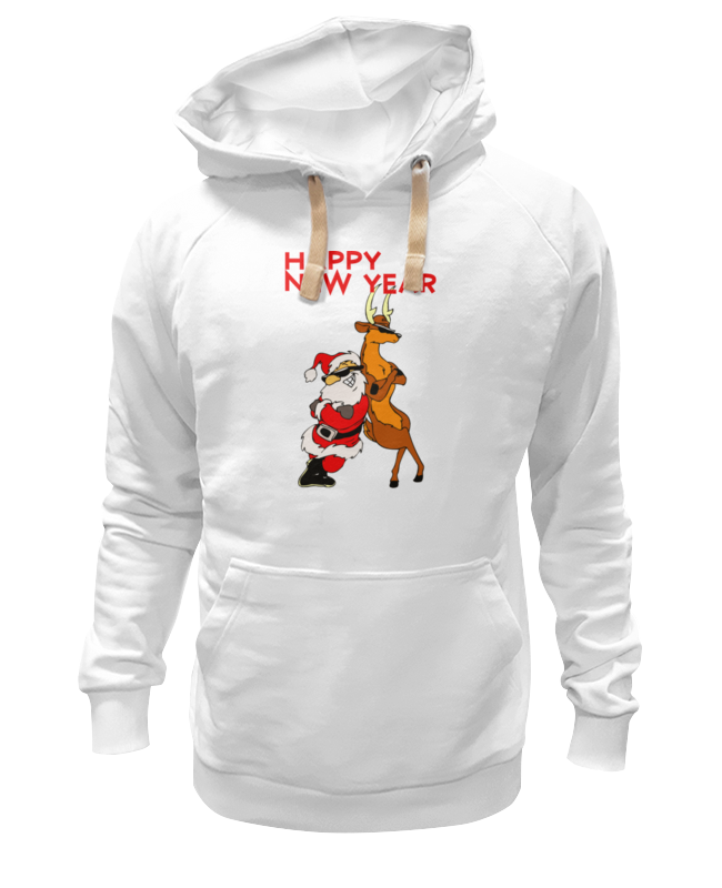 

Худи Printio Happy new year белое 2XL, Белый, Happy new year