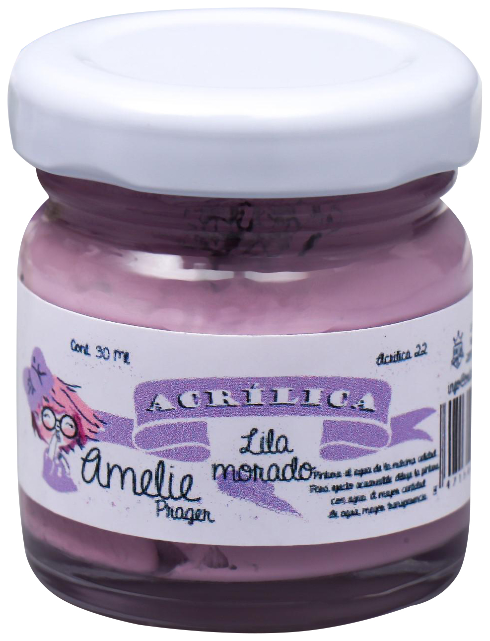 

Акриловая краска AMELIE лиловый, 30 мл, Розовый