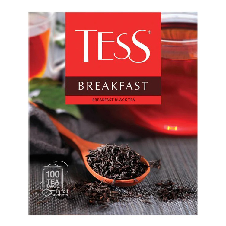 Чай черный Tess Breakfast в пакетиках 1,8 г х 100 шт