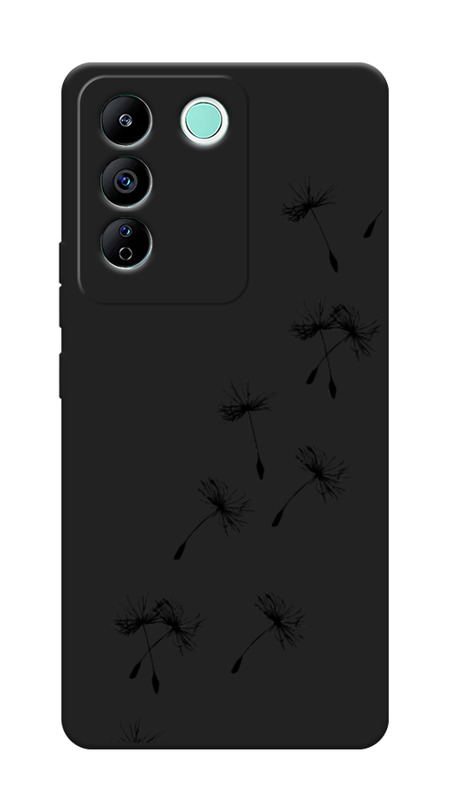 

Чехол Awog на Vivo T2 4G "Летящие одуванчики", Черный, 269552-1