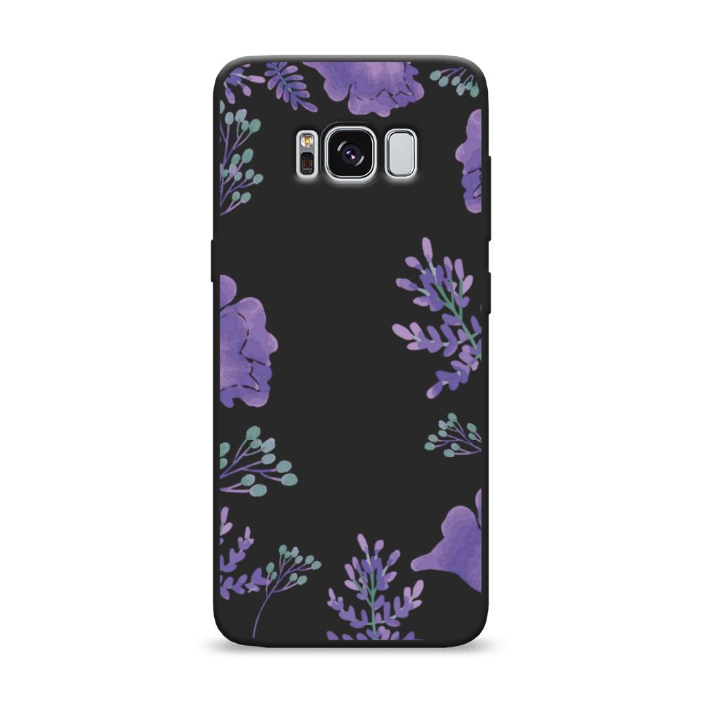 

Чехол Awog на Samsung Galaxy S8 "Сиреневая цветочная рамка", Разноцветный, 24752-1