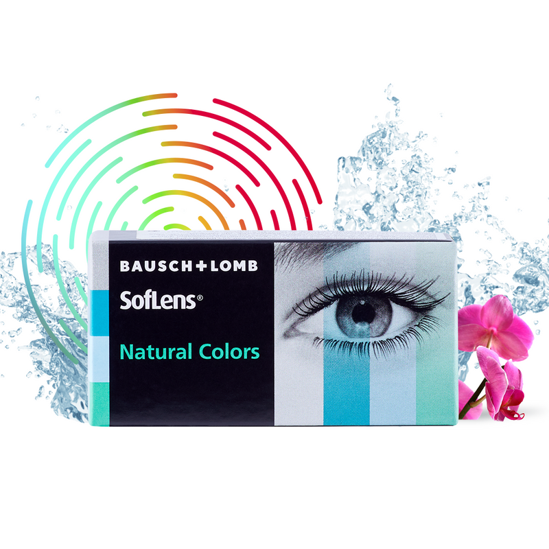 Контактные линзы SofLens Natural Colors 2 линзы 0,00 dark hazel