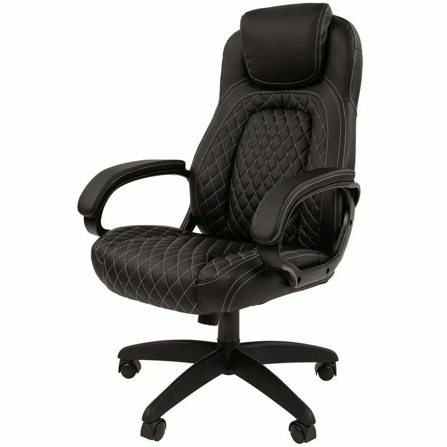 

Офисное кресло CHAIRMAN 432, экокожа, черный