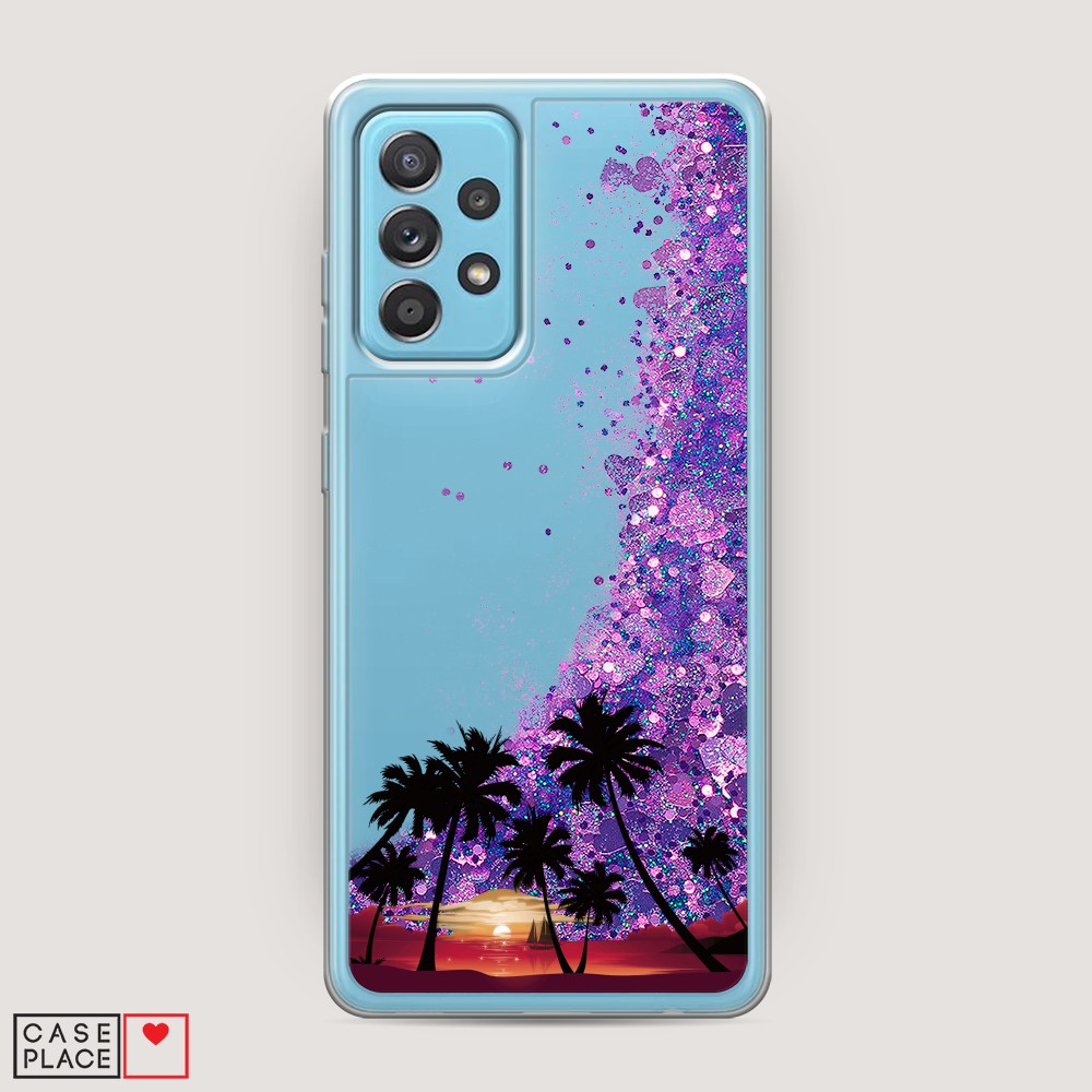 

Чехол Awog на Samsung Galaxy A52s / Самсунг A52s "Закат и пальмы", Разноцветный, 2106592-1