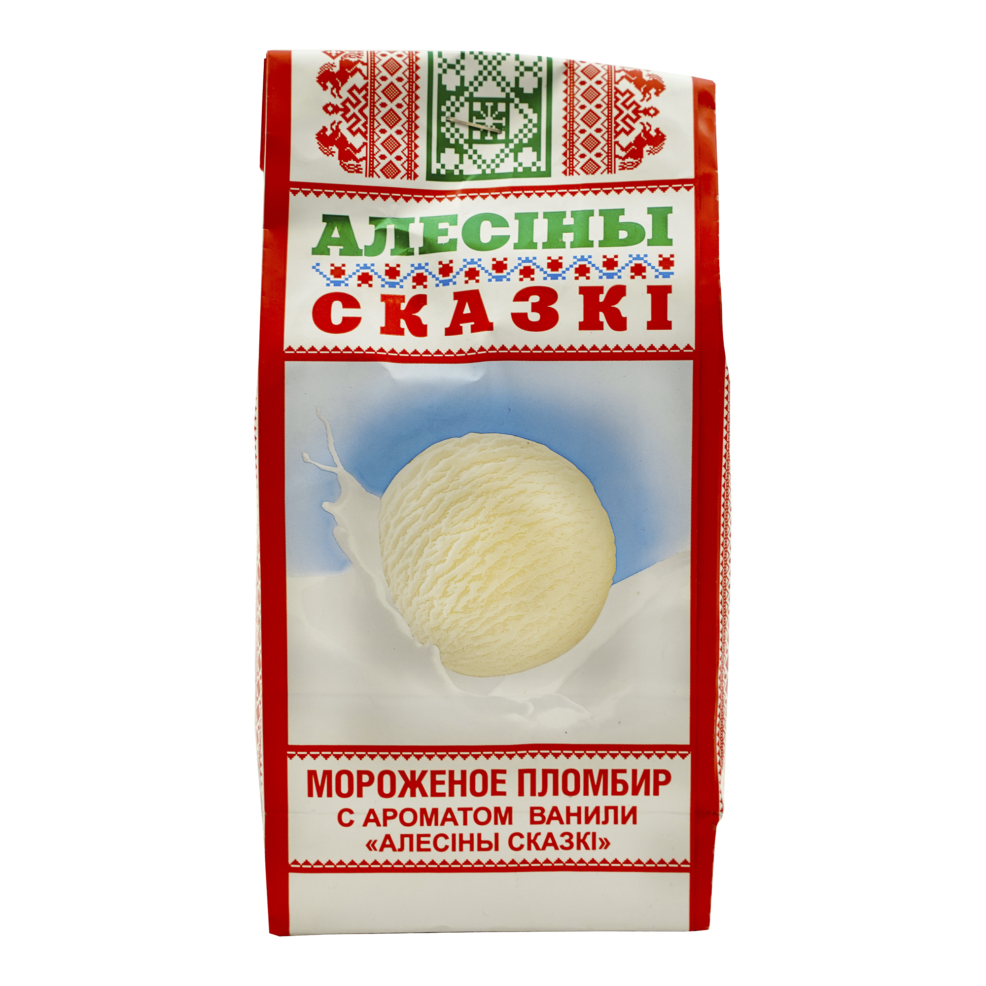 

Мороженое пломбир Алесины Сказки с ароматом ванили БЗМЖ 450 г
