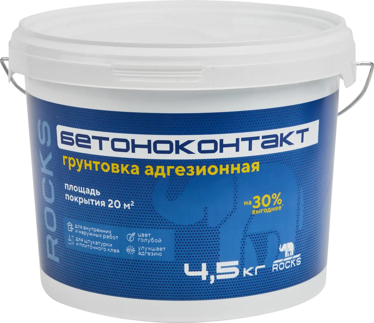 Бетонконтакт Rocks 4.5 кг антисептик грунтовочный для обработки древесины tikkurila valtti primer 9 л