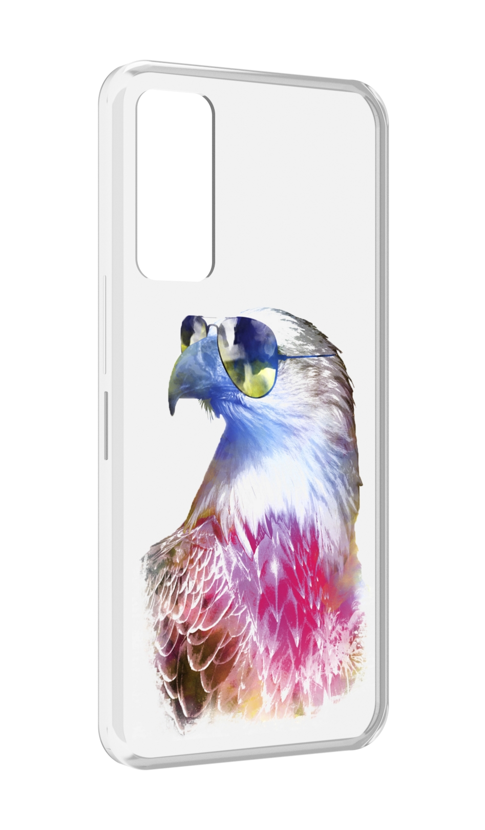 

Чехол MyPads Орел в очках для TCL 30 / TCL 30 5G / TCL 30+ plus, Прозрачный, Tocco