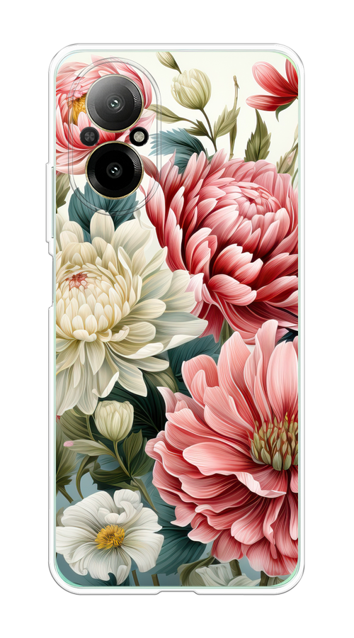 

Чехол на Realme C67 4G "Садовые цветы рисунок", Розовый;зеленый;белый, 2515750-1