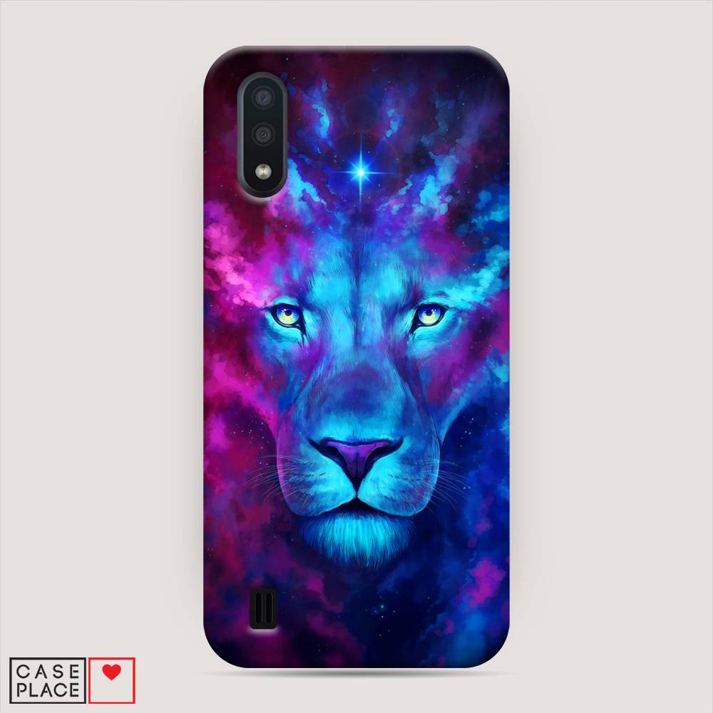 

Пластиковый чехол "Космический лев" на Samsung Galaxy A01