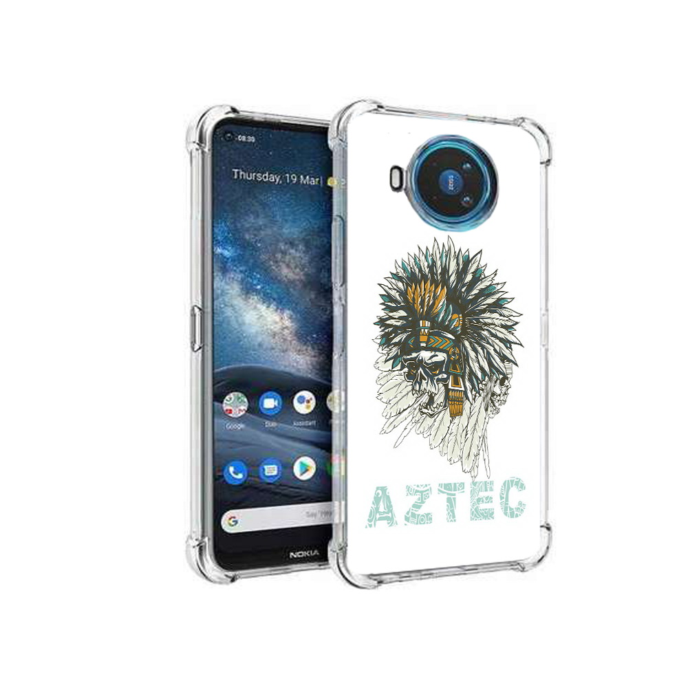 

Чехол MyPads Tocco для Nokia X100 скелет индеец (PT227057.109.602), Прозрачный, Tocco
