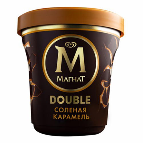 

Мороженое пломбир Магнат Пинта Double Соленая карамель 310 г