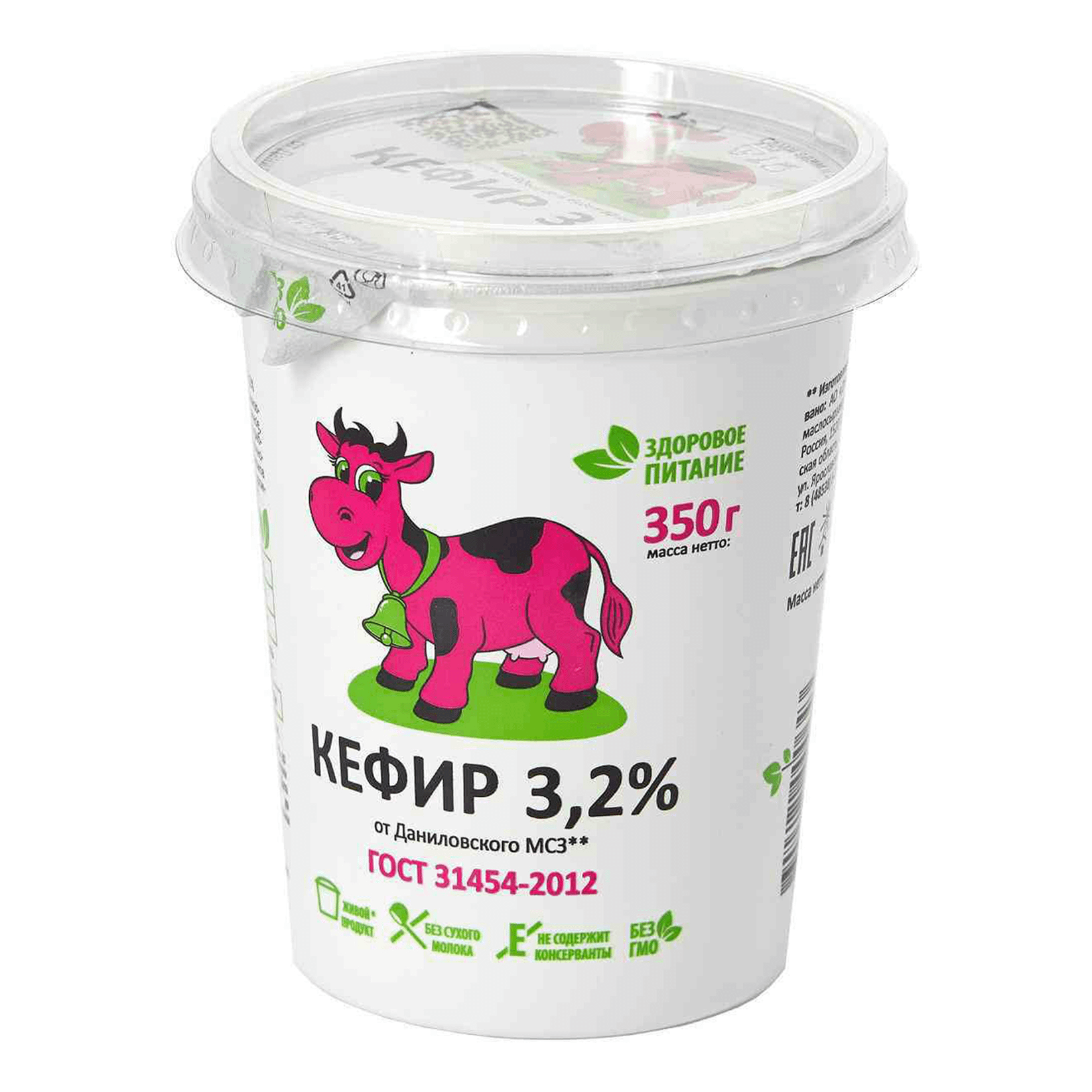 

Кефир Даниловский 3,2% 350 г