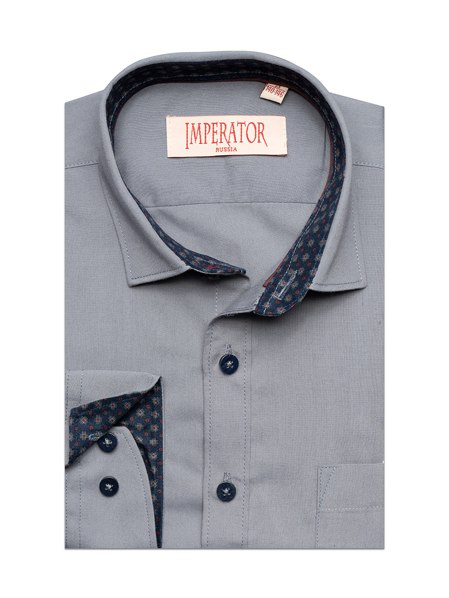 

Рубашка детская Imperator Steel Grey-26/1 цв.серый р.152, Steel Grey-26/1