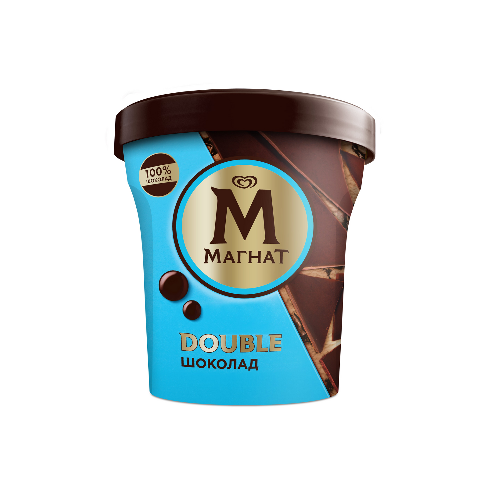 Мороженое сливочное Магнат Double шоколад пинта 310 г