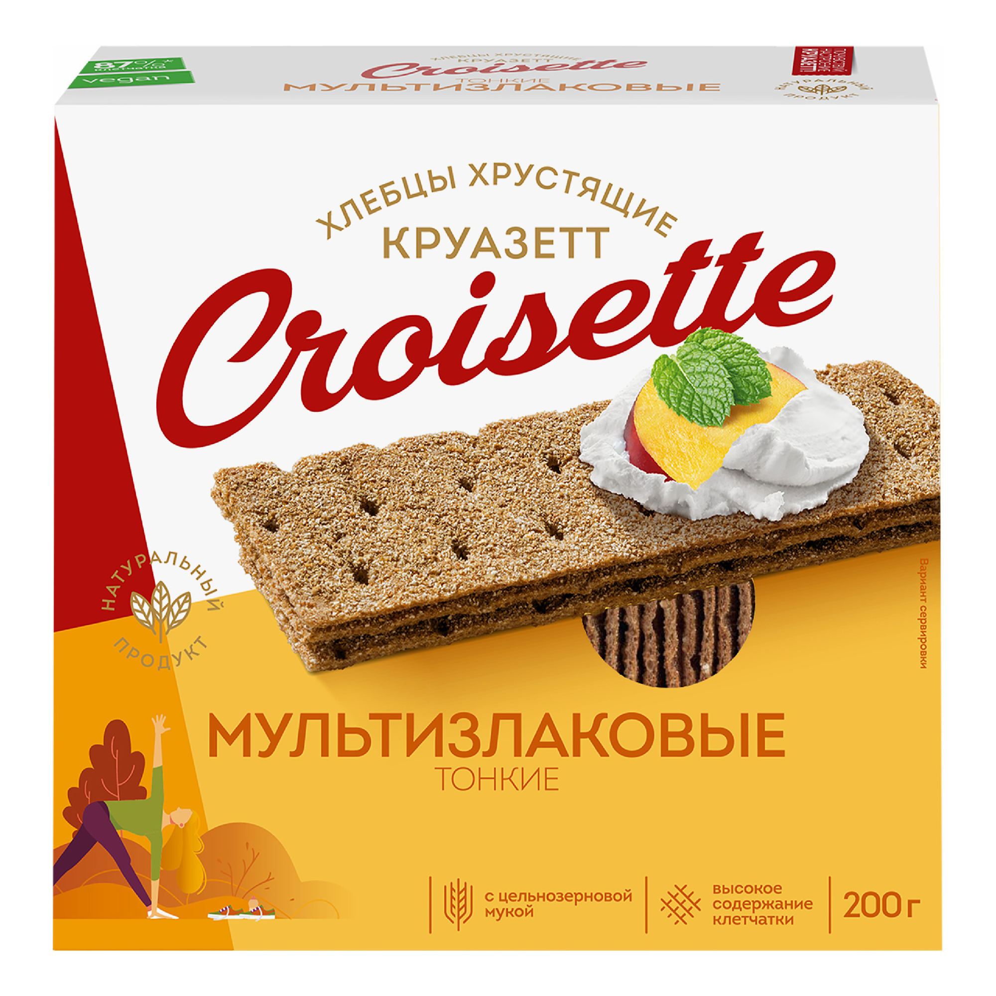 Хлебцы ржано-пшеничные Croisette мультизлаковые 200 г