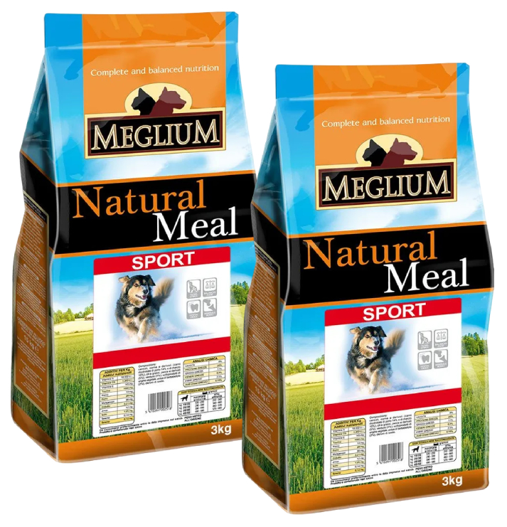 

MEGLIUM MEGLIUM ADULT SPORT для активных взрослых собак всех пород (3 + 3 кг)