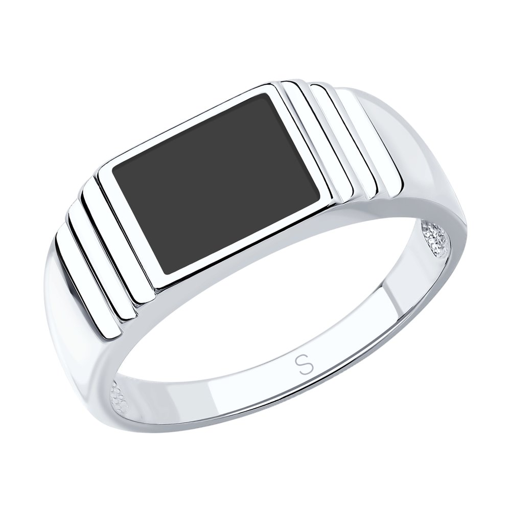 

Кольцо из серебра р. 21,5 SOKOLOV 94010432, эмаль, 94010432