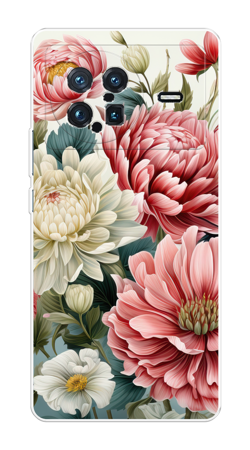 

Чехол на Vivo X Note "Садовые цветы рисунок", Розовый;зеленый;белый, 266950-1