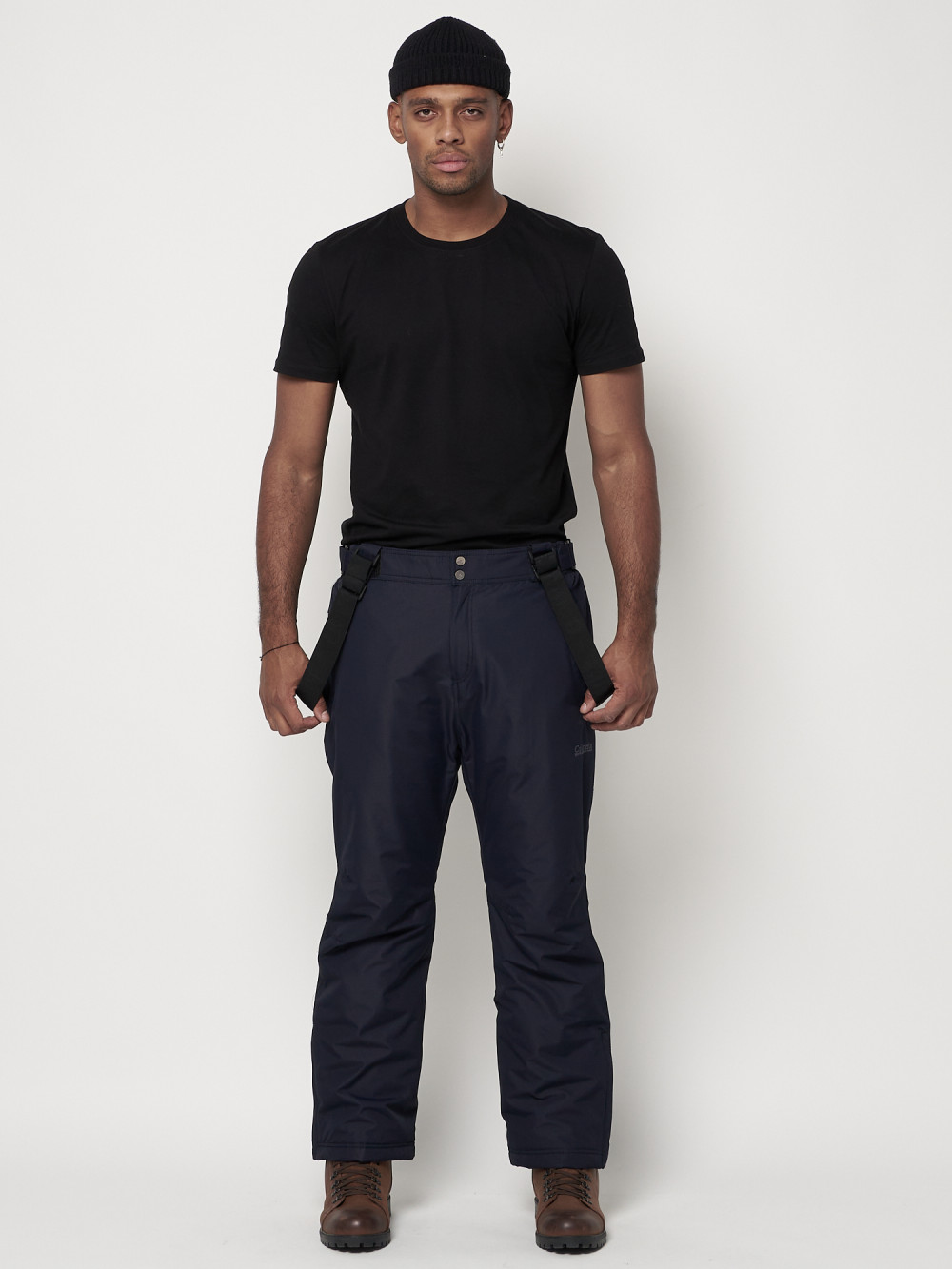 Полукомбинезон брюки горнолыжные MTFORCE мужские темно-синего цвета 66414TS, 56