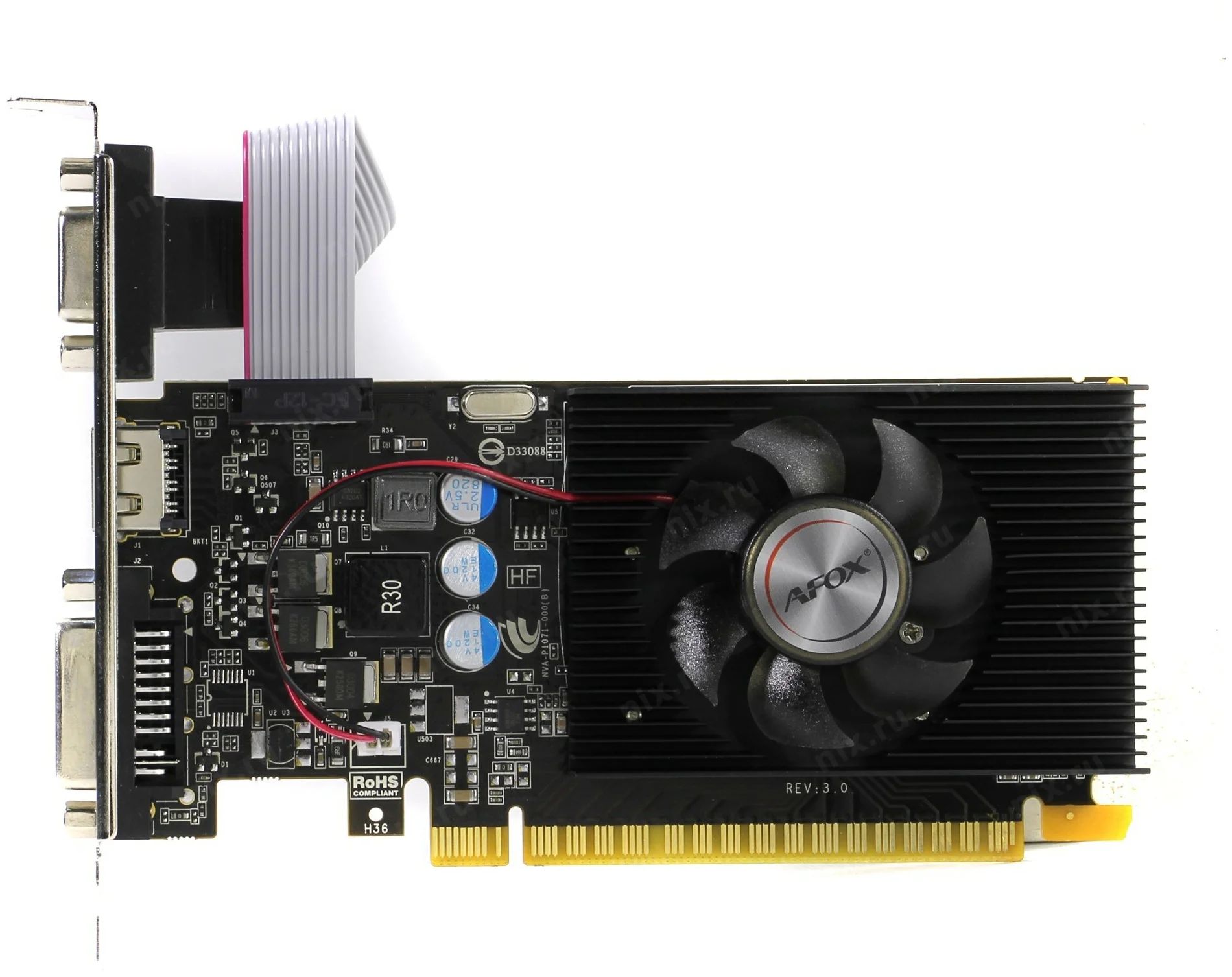 

Видеокарта AFOX NVIDIA GeForce GT 220 (AF220-1024D3L2), Черный, GeForce GT 220