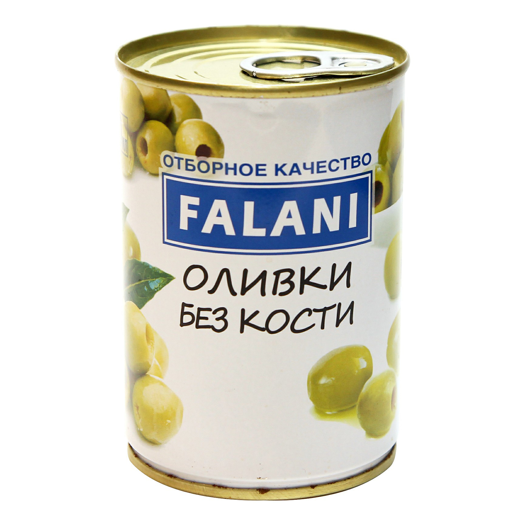 фото Оливки falani зеленые без косточки 280 г