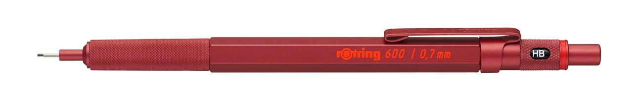 

Карандаш механический Rotring 600 2114265 0.7мм сталь корпус красный