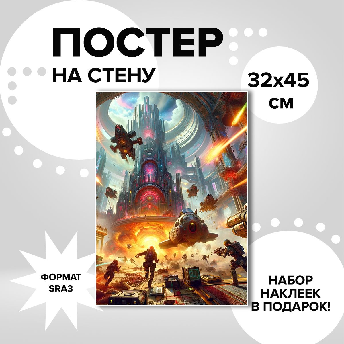 

Постер ART&CRAFT Helldivers 2, 32х45 см, постер
