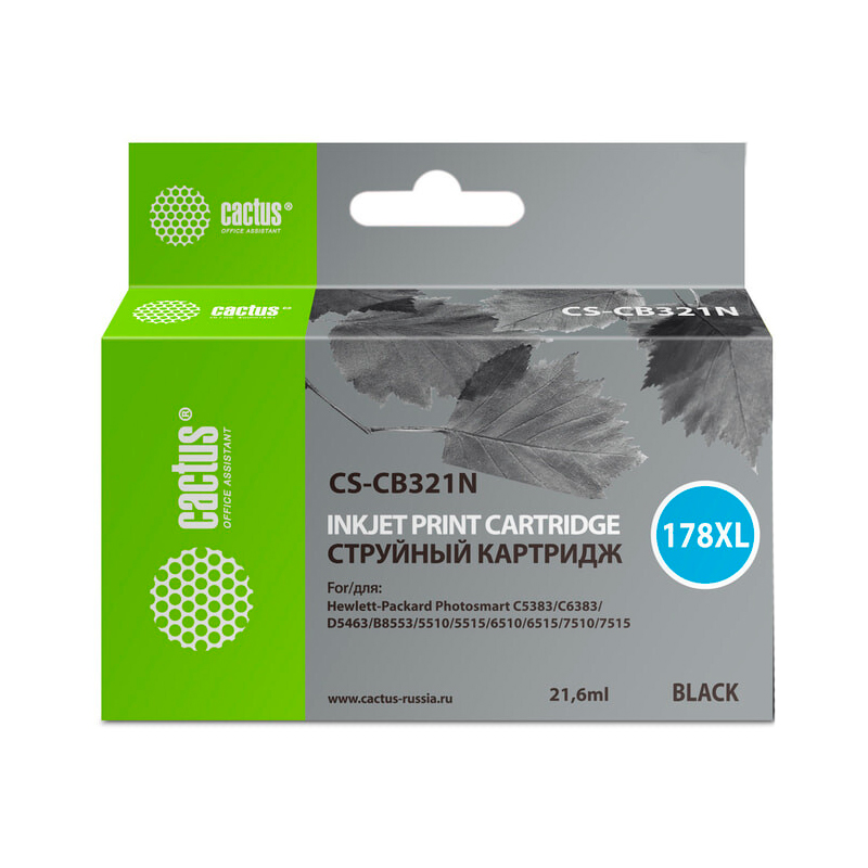 

Картридж для струйного принтера CACTUS (CS-CB321N) черный, совместимый