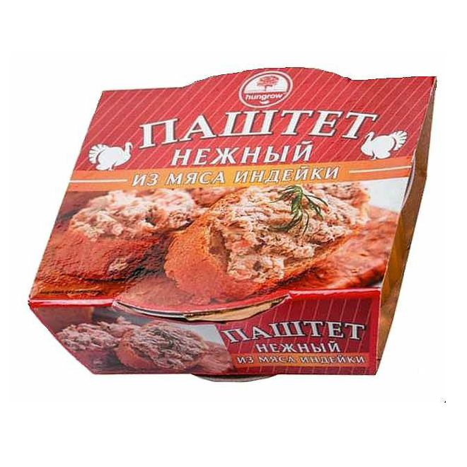 

Паштет из мяса индейки Hungrow Нежный 90 г