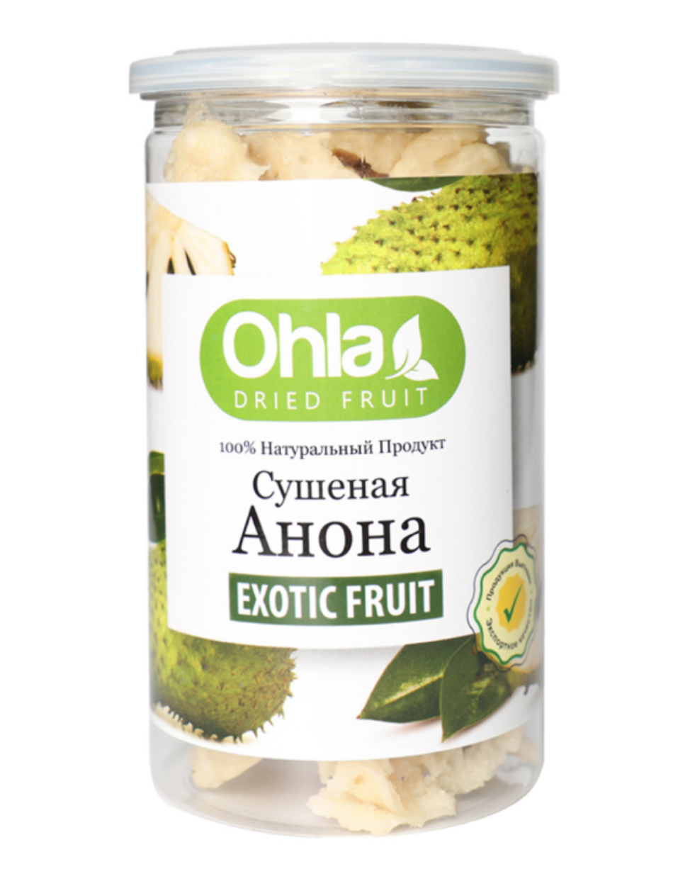 

Сушеная анона OHLA (сметанное яблоко) экзотический фрукт без сахара, диетический, 400 г