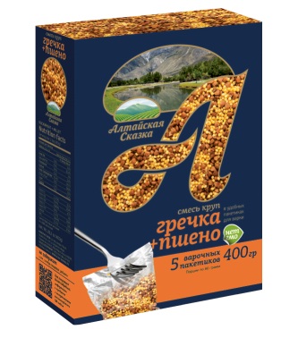 

Смесь круп Алтайская сказка Гречка+пшено 5 х 80 г