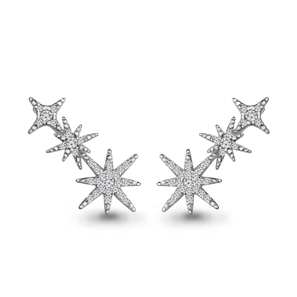 

Серьги из серебра с фианитом Aquamarine 46992А_925_р, 46992А_925_р